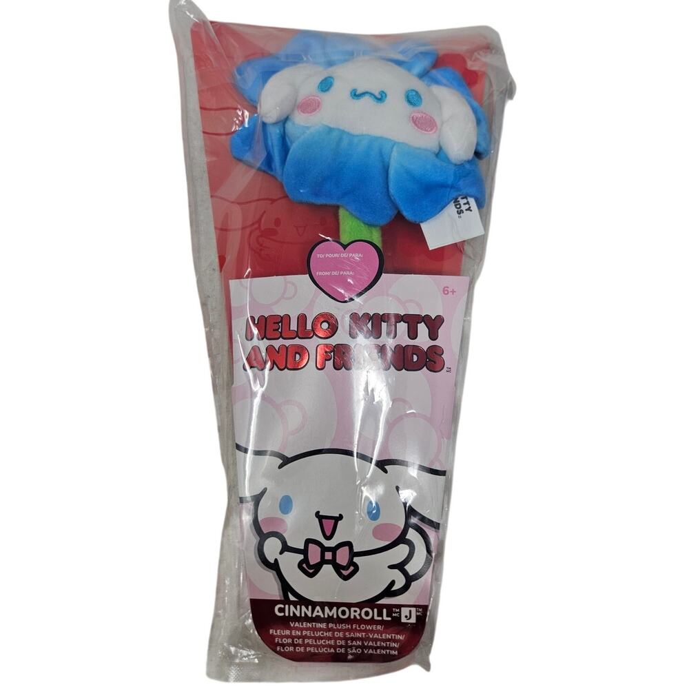 NEW Sanrio Hello Kitty Friends Cinnamon Roll Plush Flower Valentine Toy 14 in